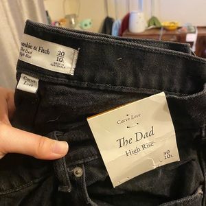 Abercrombie curve love dad jeans